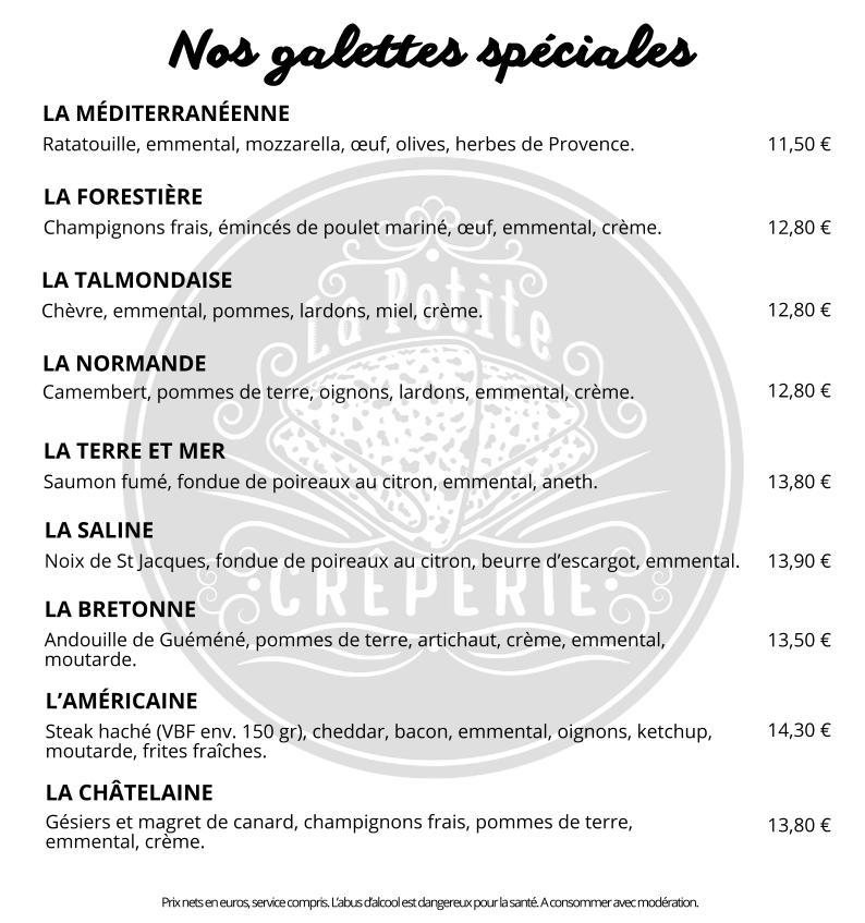 La Petite Crêperie - Scan Menu 4